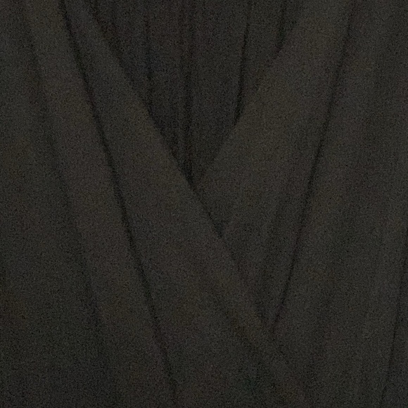 NWT Ronni Nicole size XL Black Sheath Maxi Dress Faux wrap braided elasticwaist - Picture 7 of 11